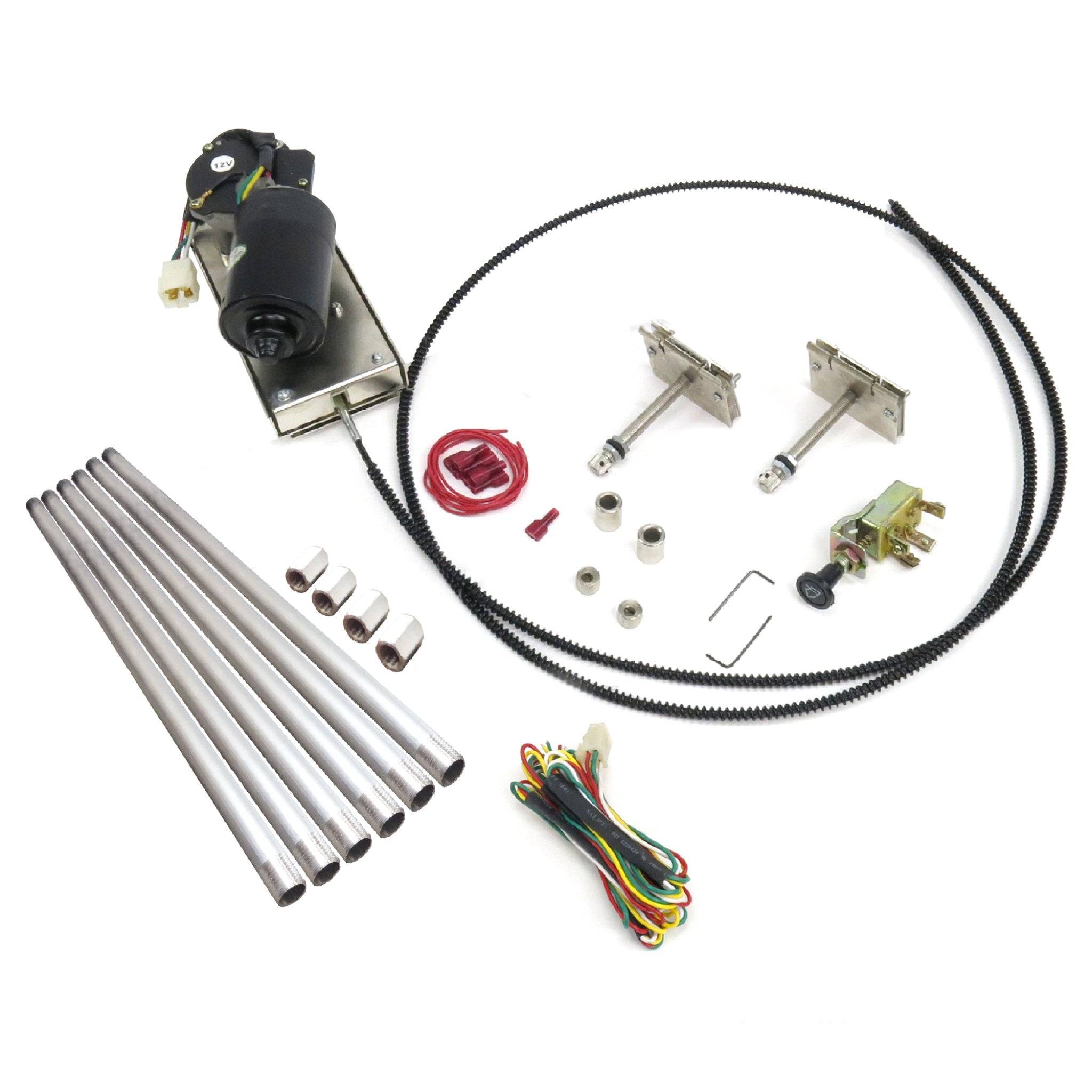 2023-Present Toyota bZ4X Adjustable 3 Position Power Windshield Dual Wiper Kit w/ Switch & Harness