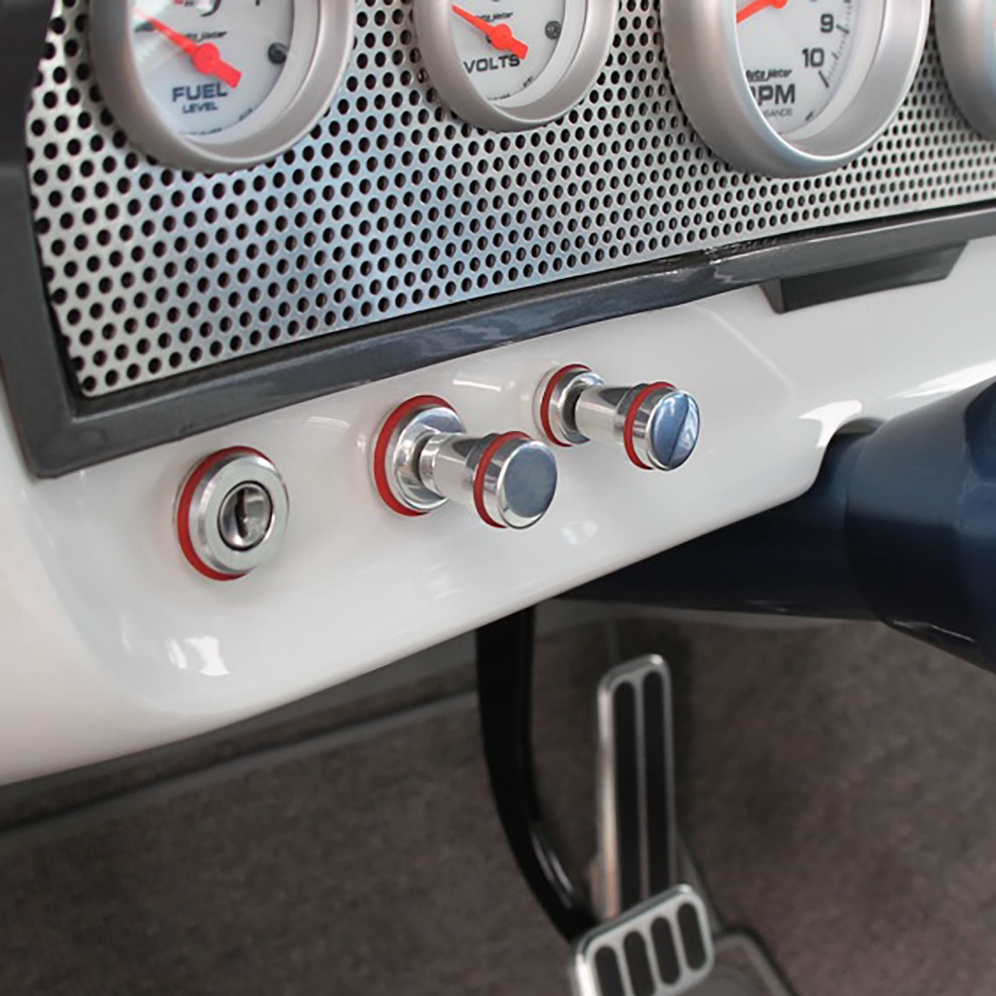 Kit de liberación de Cable de pestillo de ventilación de maletero, capó de puerta de coche, perilla cromada para tablero