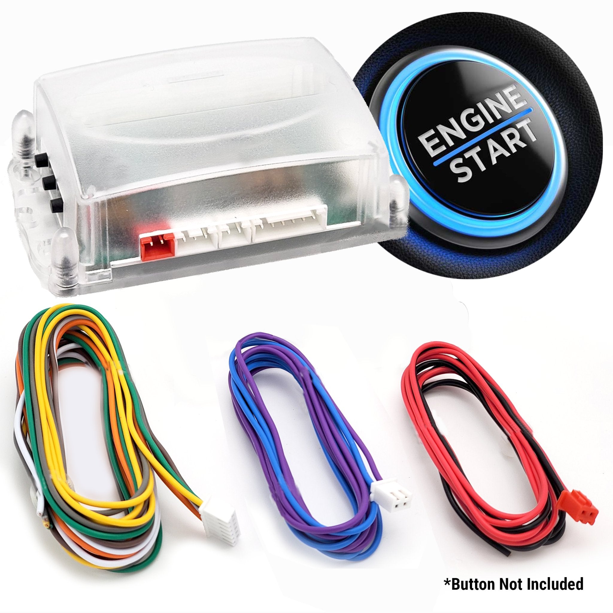1991-1993 GMC Sonoma Keyed Engine Ignition to Push Button Start kit - 12V Keyless Starter ON/OFF , SLE,  GT, SLS, S15, S-15