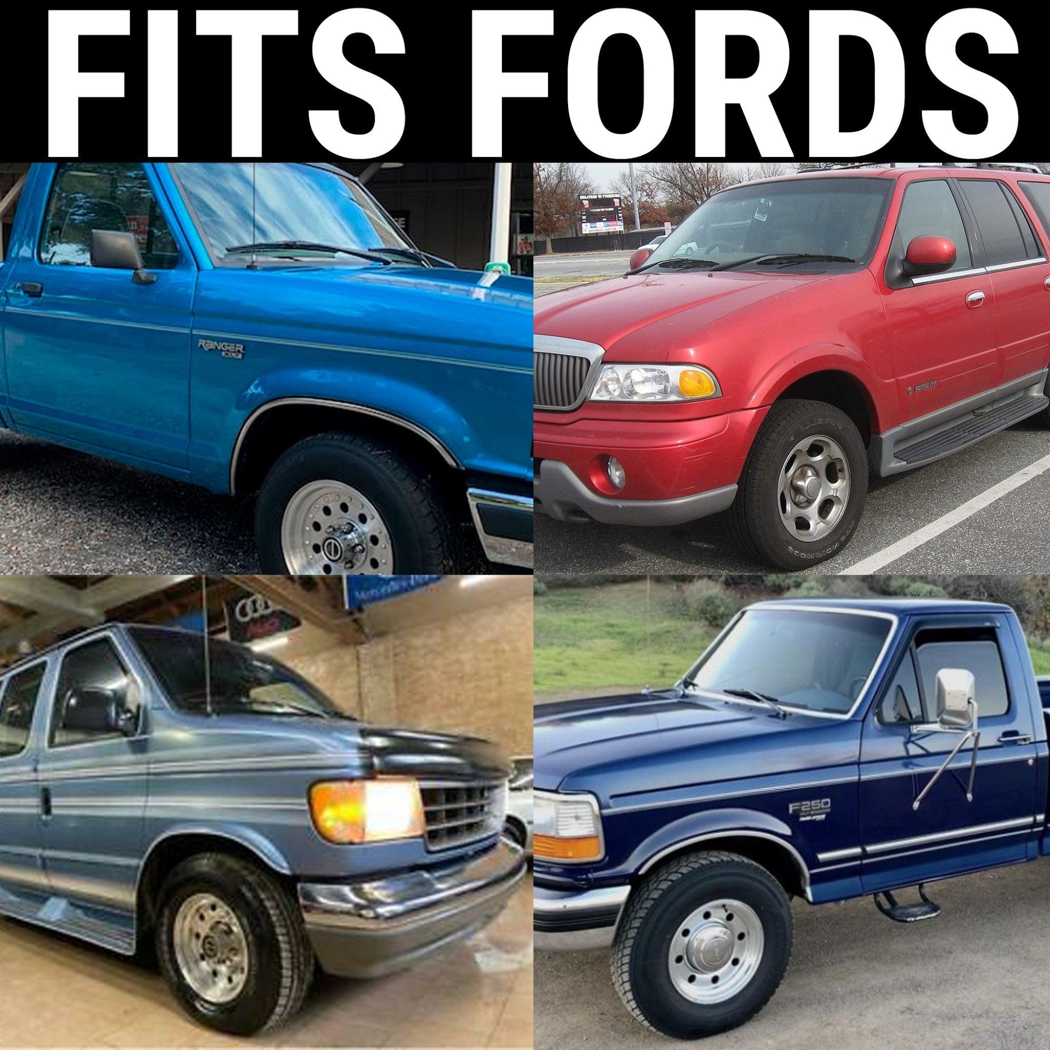 4 Truck Door Handle Latch Cable Ends Repair Kit Rear Ford Ranger Expedition F150