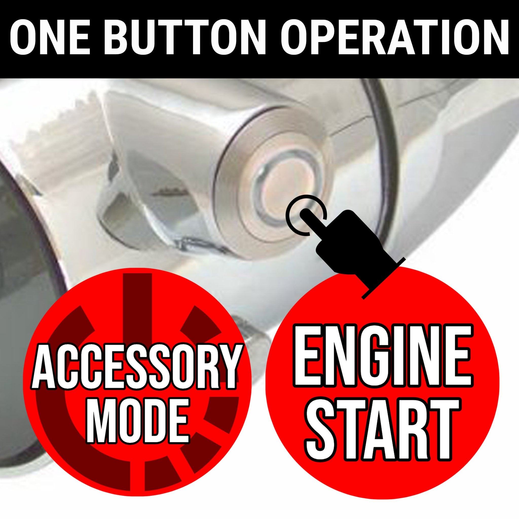 2006-2011 Chevrolet HHR GM Key Ignition to Push Button Start 12V Conversion Kit Direct Fit Column Insert , LT, Edicion Especial, Panel, LS, Comfort, SS, Elegance