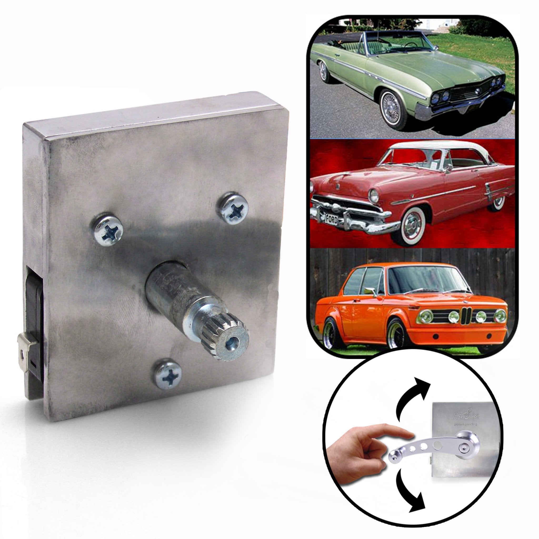 1908 Cadillac Model T Electric Power Window Crank Handle Switch Billet 1908 Cadillac Model T Electric Power Window Crank Handle Switch Billet