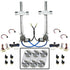 Kit de ventana eléctrica de vidrio plano de 2 puertas con 3 interruptores de aluminio Billet serie Daytona