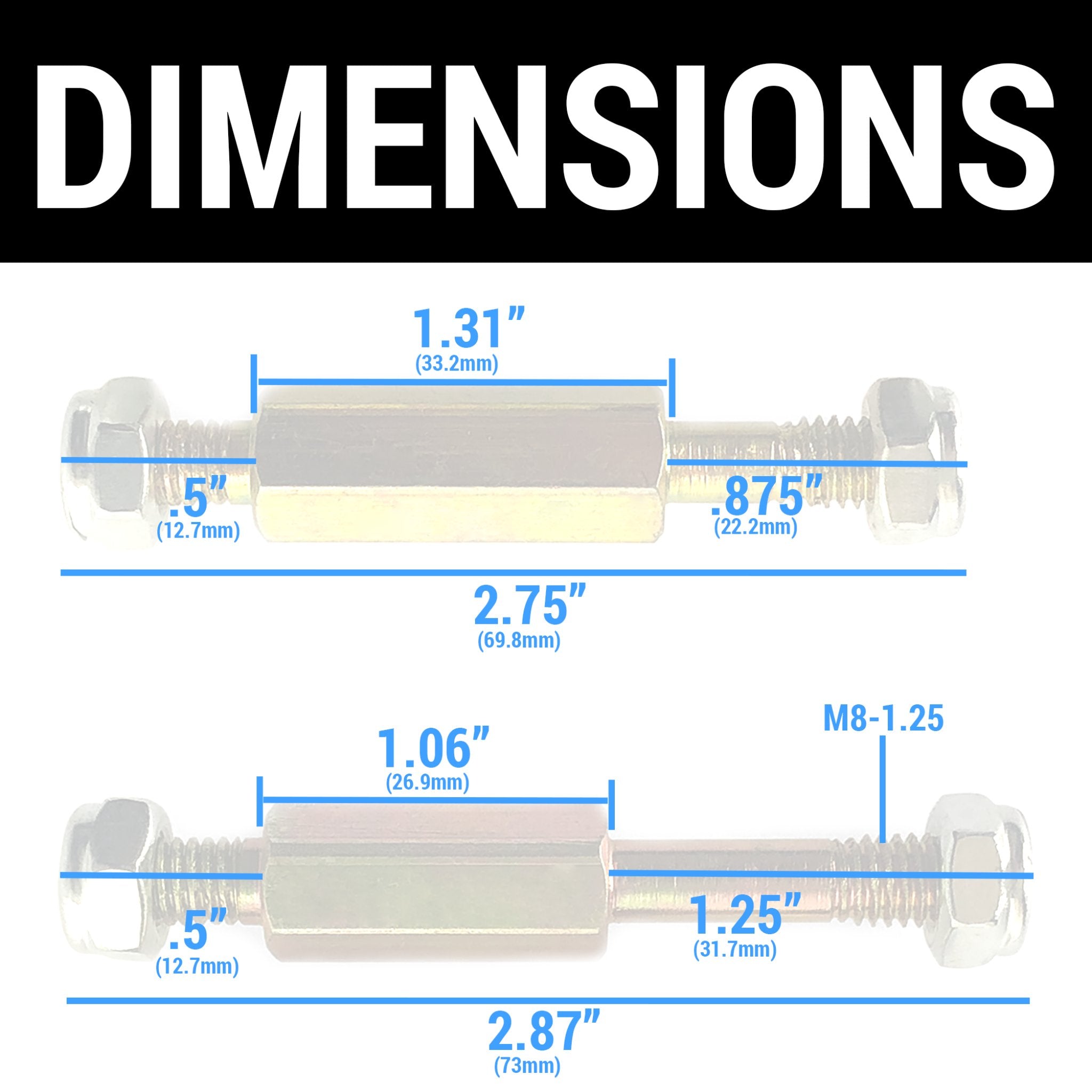 Juego de espaciadores de poste de montaje de motor de actuador lineal Cubierta de cubierta eléctrica Baúles Capós