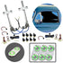 Kit de ventana eléctrica de vidrio plano de 2 puertas con 3 interruptores de aluminio Billet serie Daytona