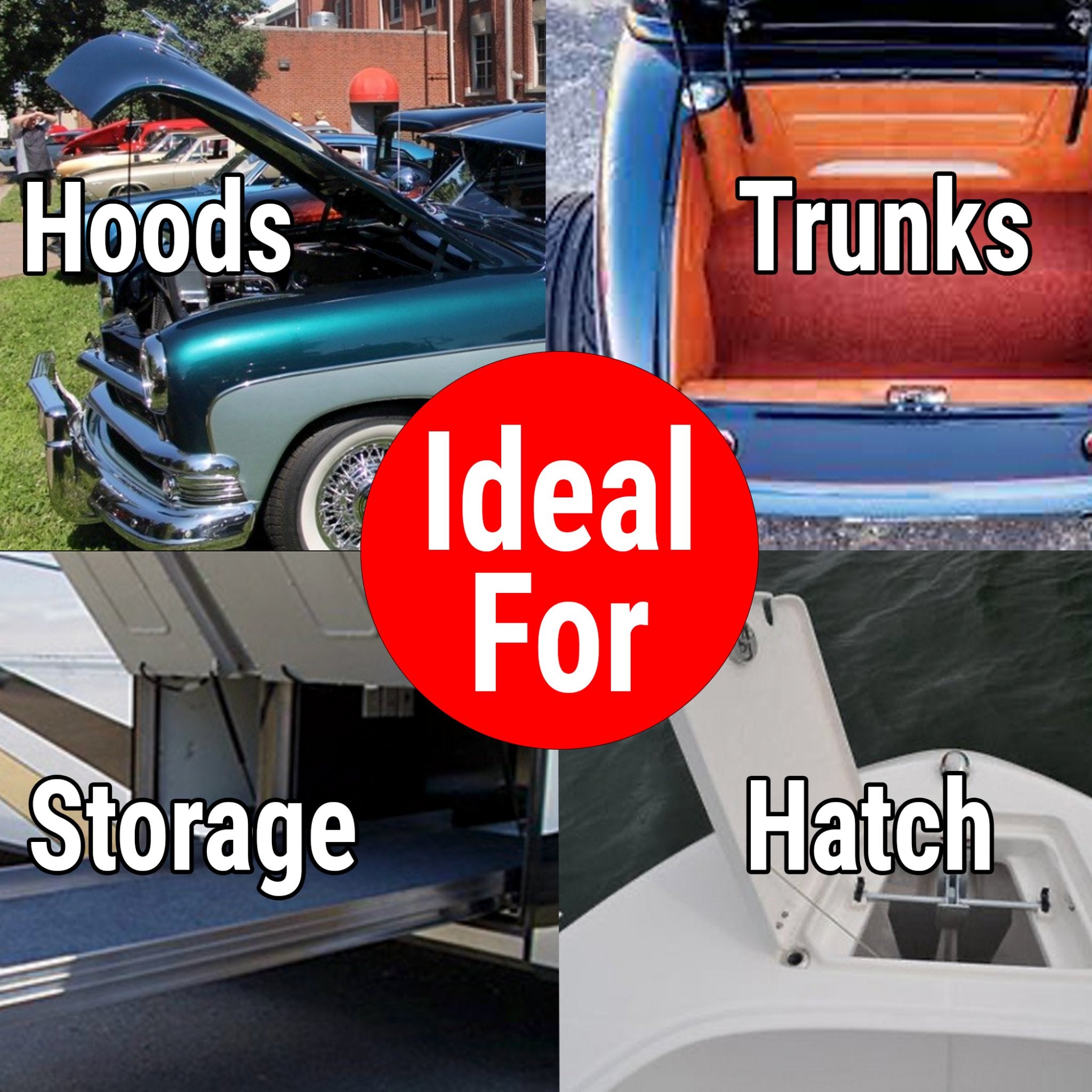 1958-1960 Rambler American Emergency Shaved Door Latch Cable Release Hidden Manual Pull Billet Knob Kit