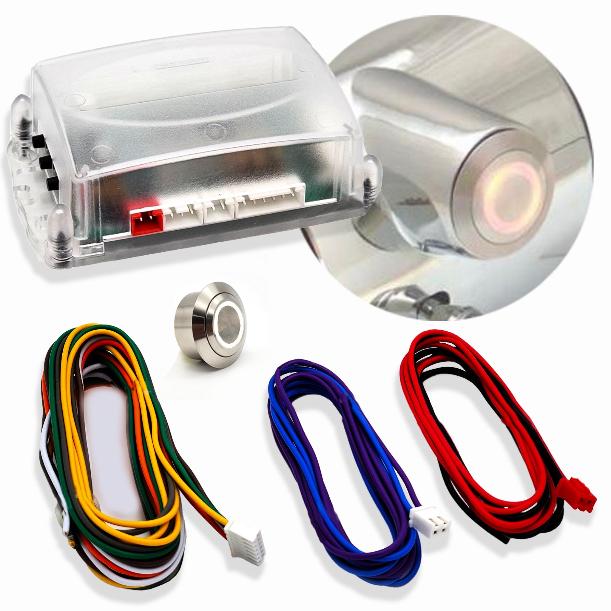 2006-2011 Chevrolet HHR GM Key Ignition to Push Button Start 12V Conversion Kit Direct Fit Column Insert , LT, Edicion Especial, Panel, LS, Comfort, SS, Elegance