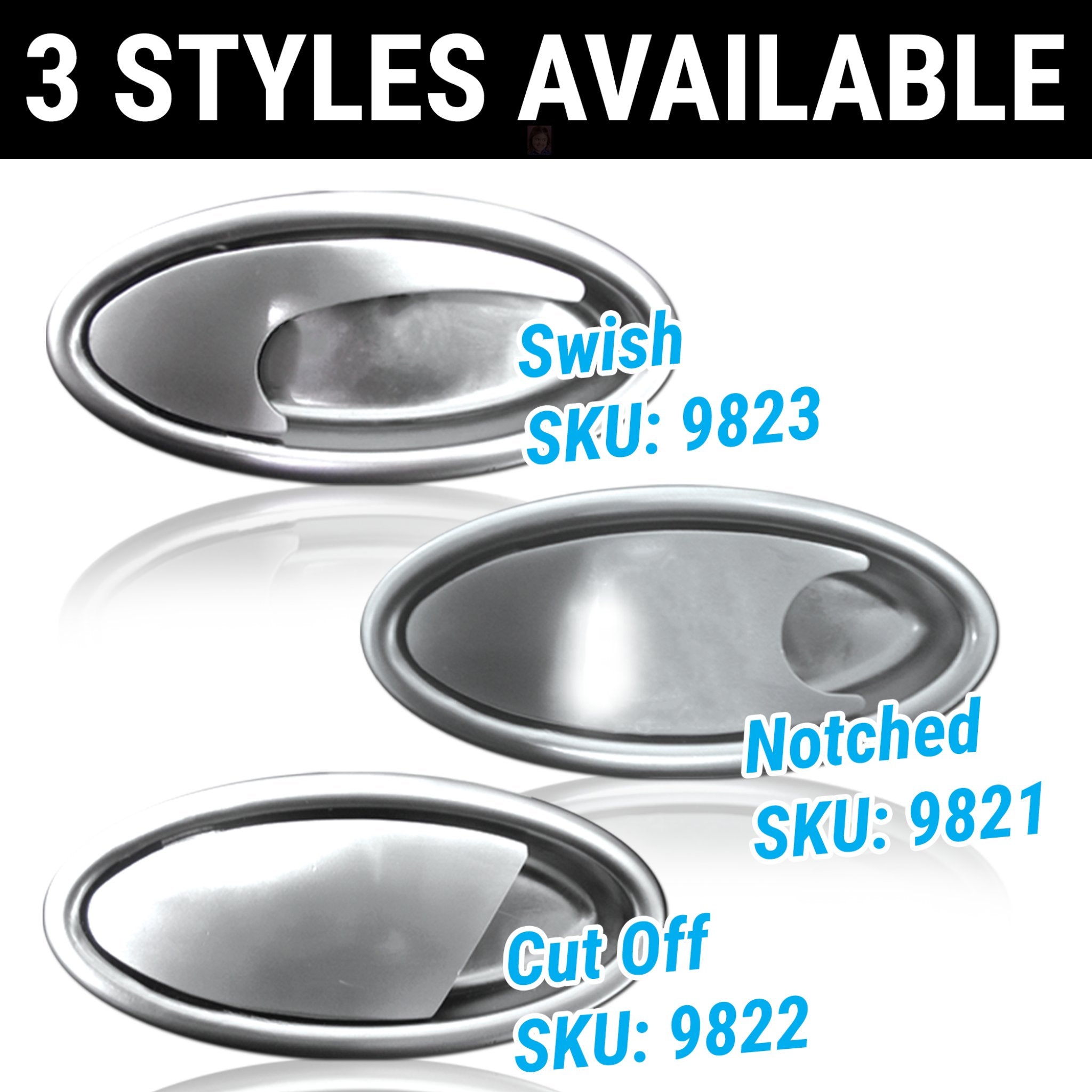 Billet Aluminum Car Truck Door Handle "Cut Off" Lever ONLY No Base Left Right