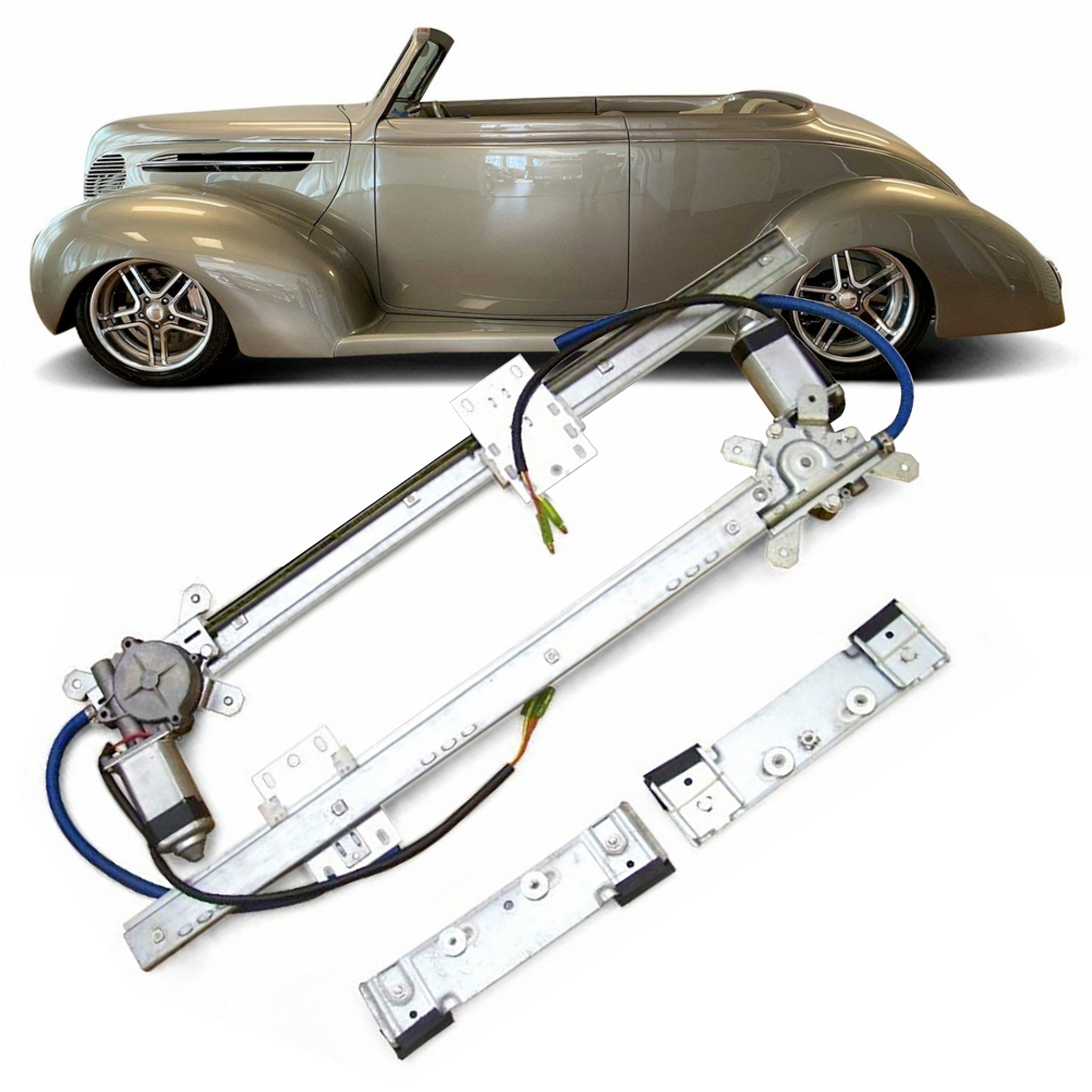 Kit de conversión de ventana eléctrica de vidrio plano para Ford Roadster Standard Deluxe 1938