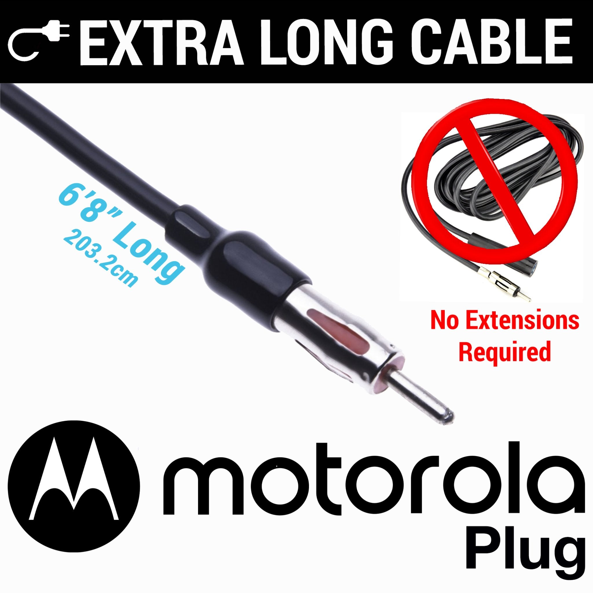 Universal Hidden Antenna Radio Stereo Amplified 12V AM FM Car Truck Boat Stealth
