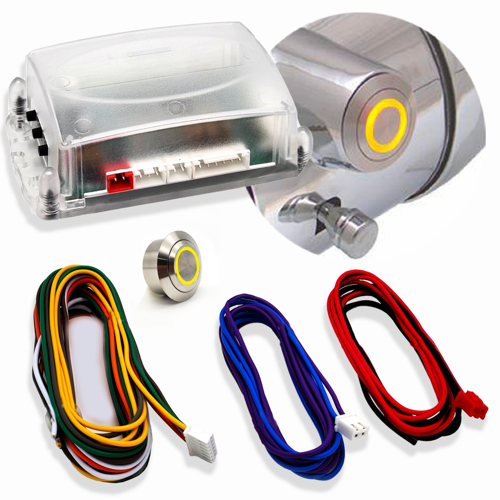2006-2011 Chevrolet HHR GM Key Ignition to Push Button Start 12V Conversion Kit Direct Fit Column Insert , LT, Edicion Especial, Panel, LS, Comfort, SS, Elegance
