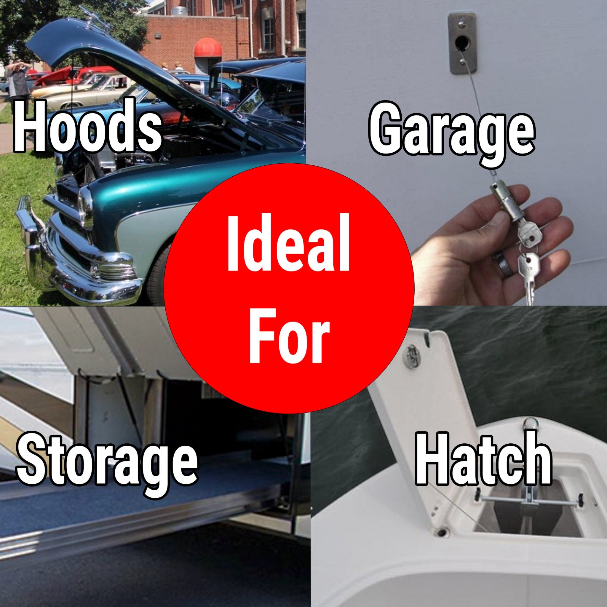 2010-2013 Chang'an BenBen Mini 2 Keys Lock Latch Emergency Release Kit Shaved Door Garage Disconnect