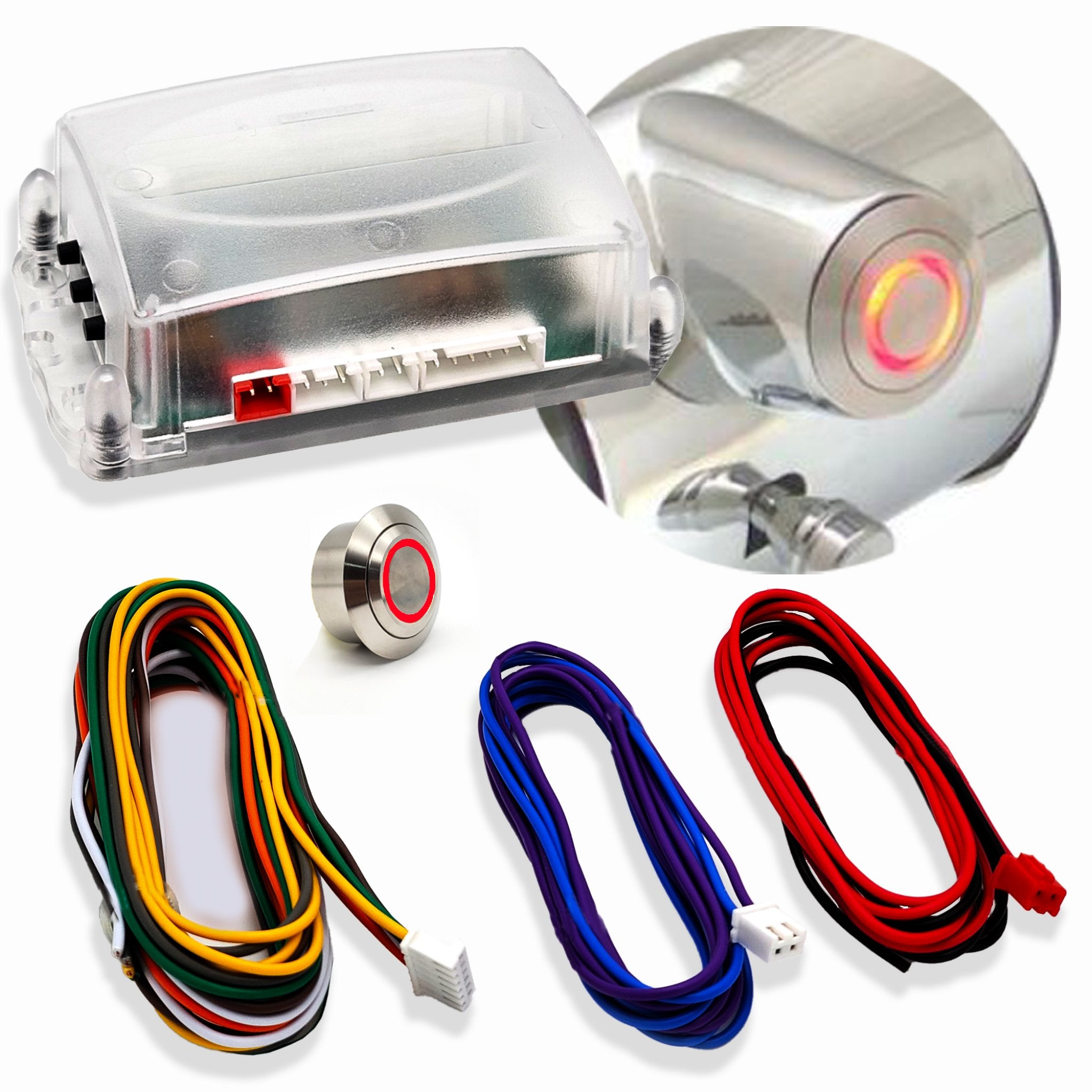 2006-2011 Chevrolet HHR GM Key Ignition to Push Button Start 12V Conversion Kit Direct Fit Column Insert , LT, Edicion Especial, Panel, LS, Comfort, SS, Elegance