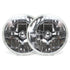 Snake Eye 7" Round Halogen Headlight Assembly Pair Glass Lens Car Truck Hot Rod