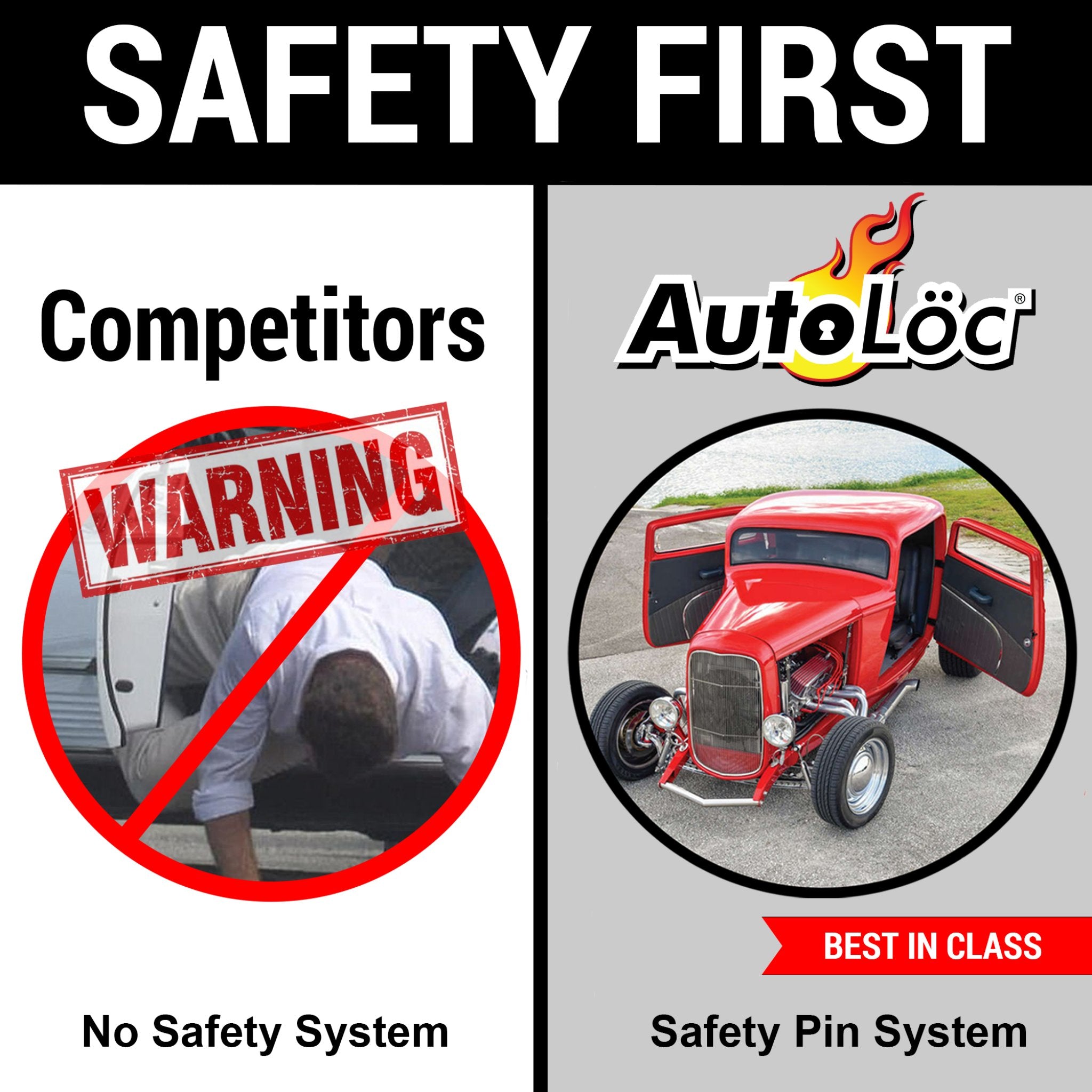 2023-Present Honda N-BOX Manual Suicide Door Safety Pin Bolt Lock Rod Spring Loaded System Kit