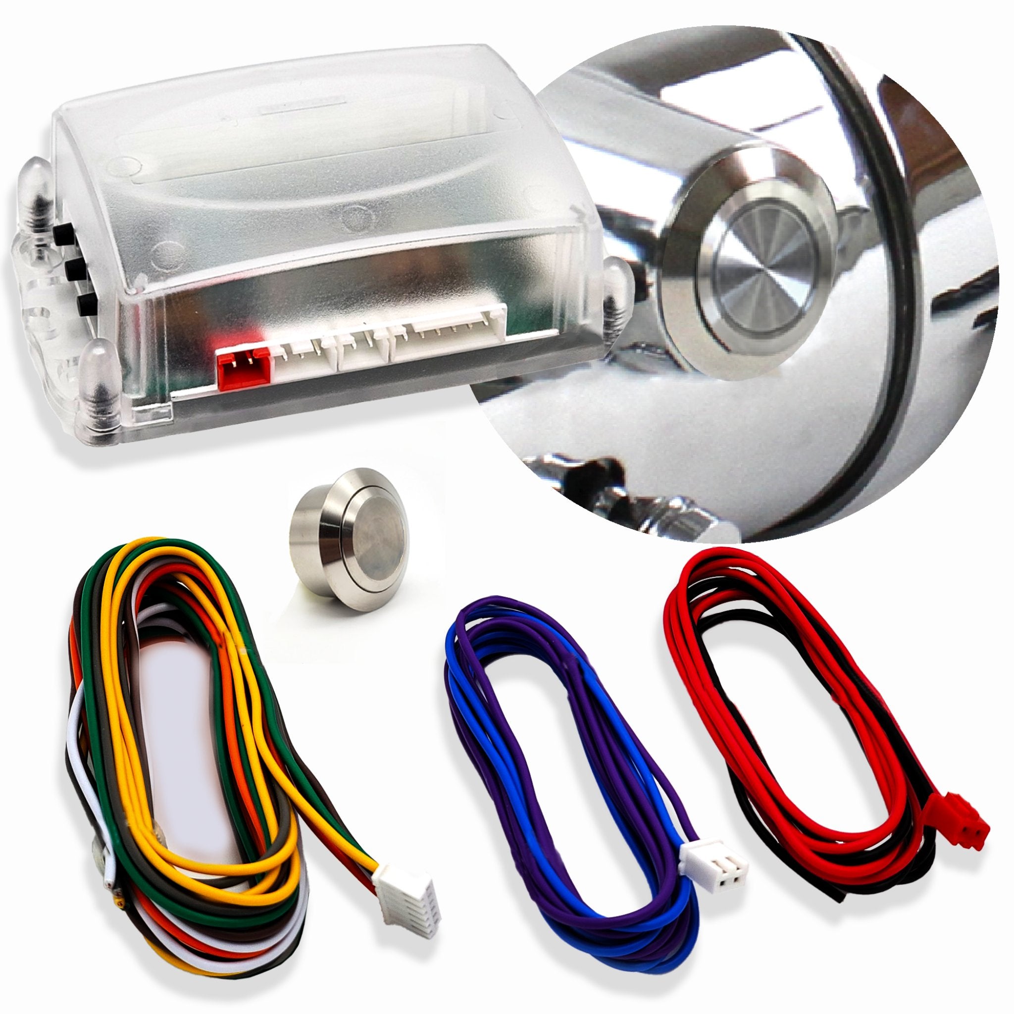 2006-2011 Chevrolet HHR GM Key Ignition to Push Button Start 12V Conversion Kit Direct Fit Column Insert , LT, Edicion Especial, Panel, LS, Comfort, SS, Elegance