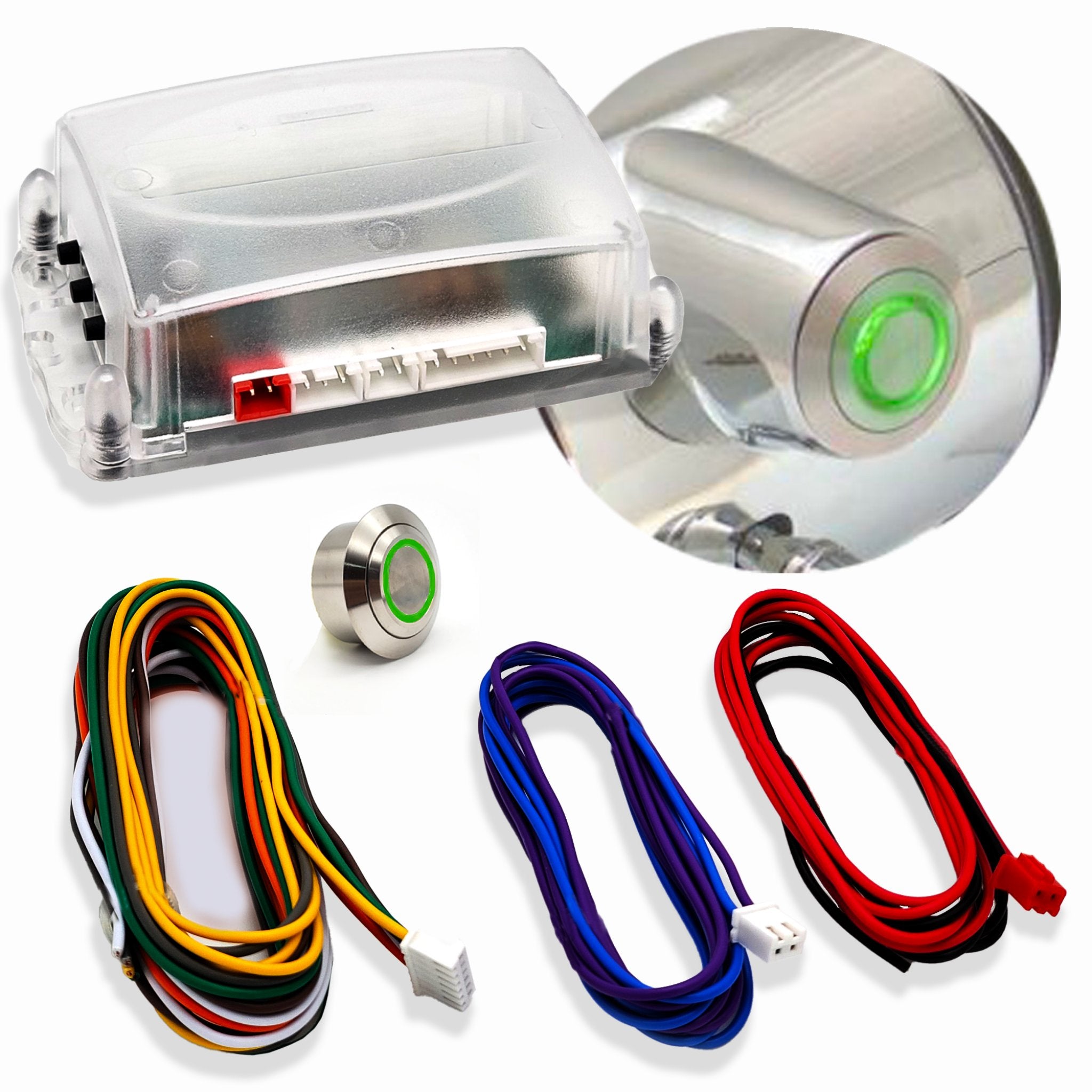 2006-2011 Chevrolet HHR GM Key Ignition to Push Button Start 12V Conversion Kit Direct Fit Column Insert , LT, Edicion Especial, Panel, LS, Comfort, SS, Elegance