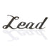 Chrome Metal "Lead" Script Letter Grille Fender Emblem Badge Car Truck Hot Rod