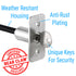1937-1941 BMW 327 Shaved Door Latch Emergency Cable Release Key Lock Trunk Hood Kit