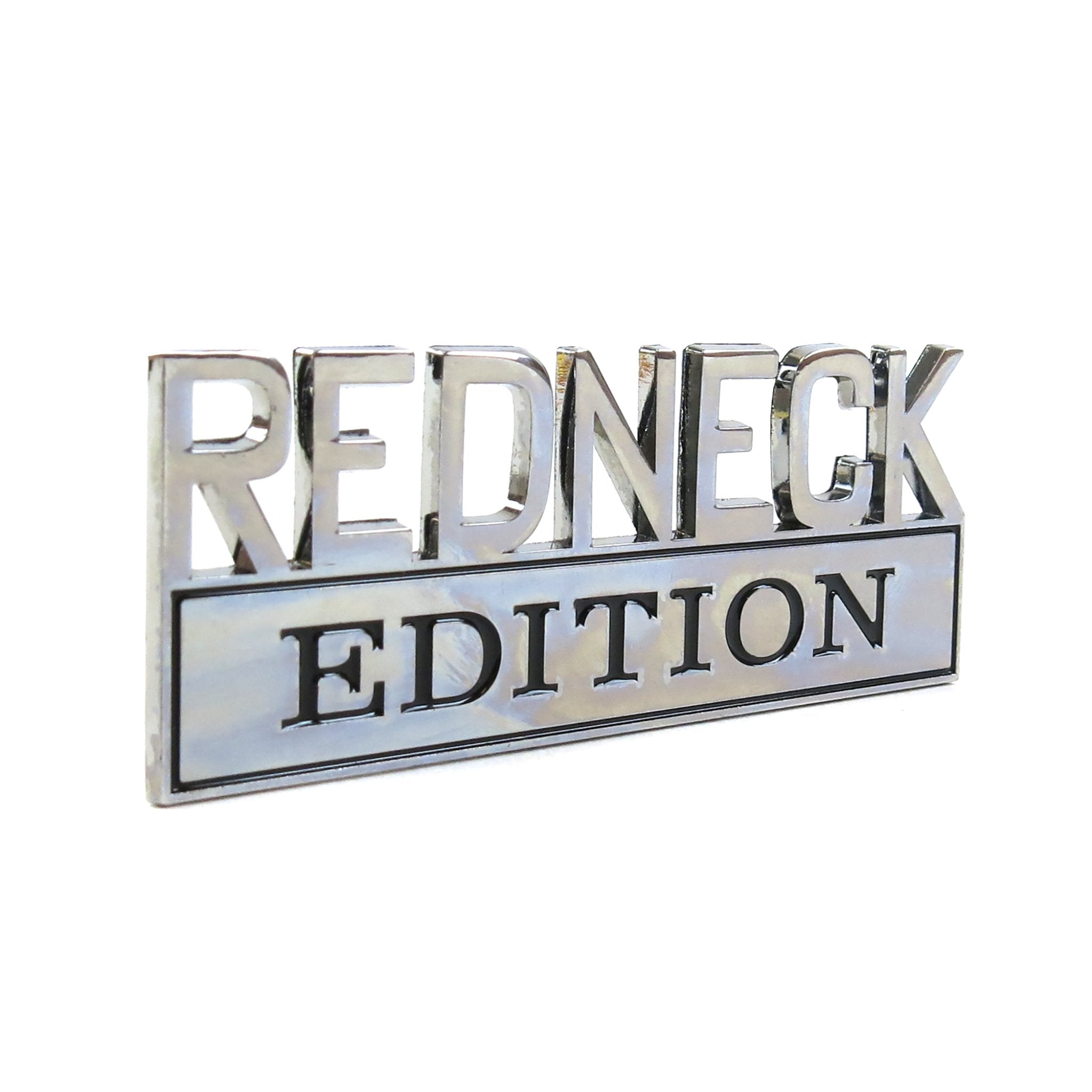 Chrome Metal Redneck Edition Fender Emblem Badge Car Truck Auto Tailgate Trunk