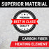 1951-1954 Alfa Romeo Matta Carbon Fiber Heated Seat Kit High Low Switch 2 Elements for 1 Seat