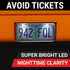 Stainless Steel Chrome Metal Car License Plate Frame 6"x12" w/ LED Light Bolts