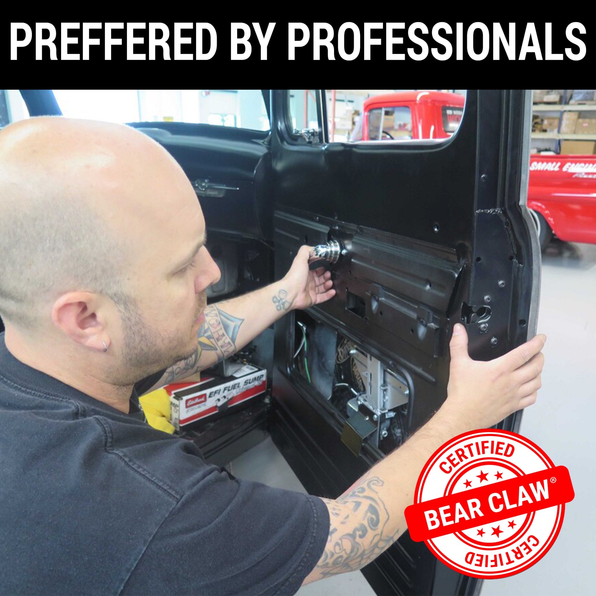 2000-2005 Nissan Prairie / Axxes / Liberty Small Locking Bear Claw Jaw Door Latch Installation Kit Mounting Plate