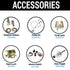 1949 Nash Airflyte Shaved Door Kit w/ Small Power Bear Claw Locking Latch Bolt-on Install