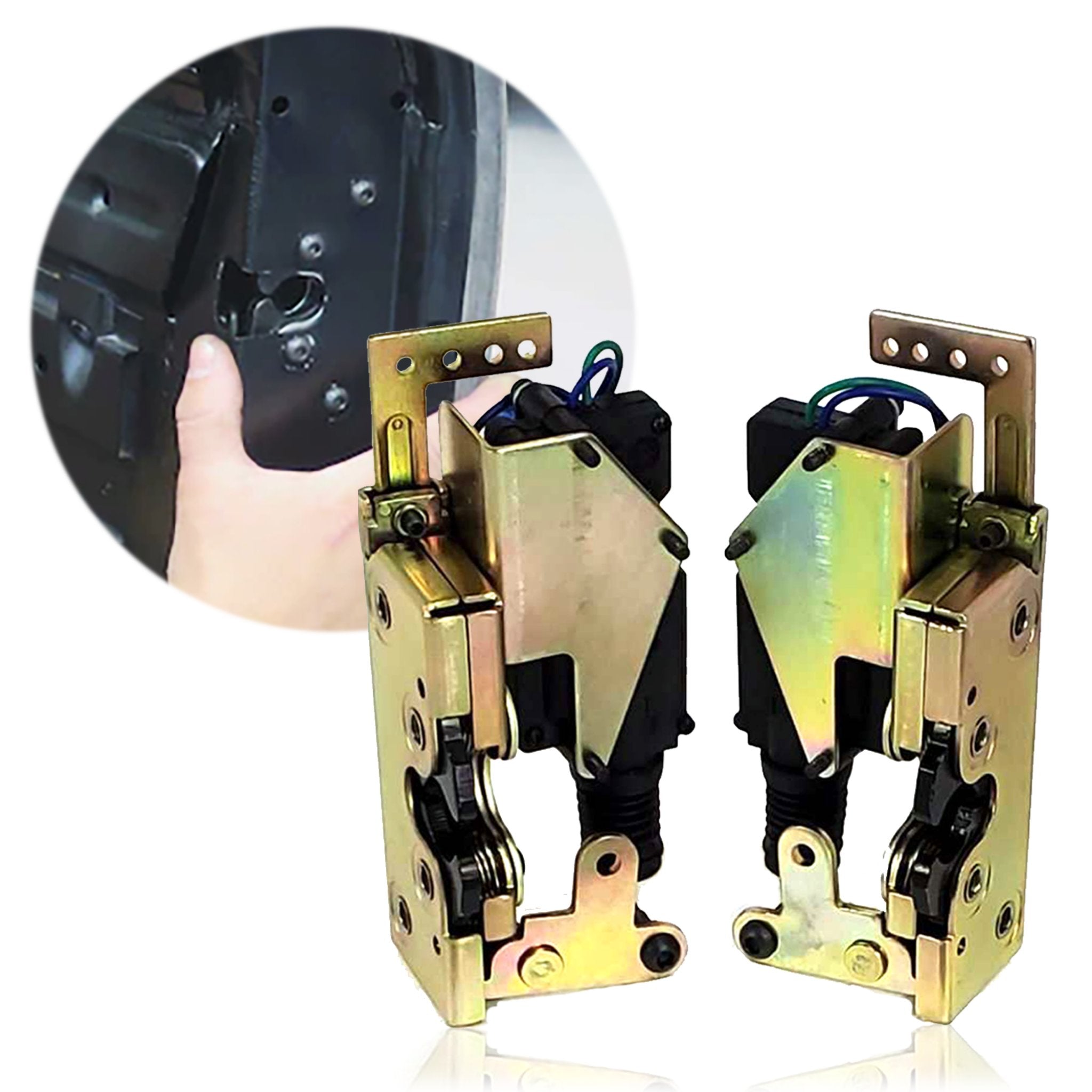Shaved Door Kit Large Power Bear Claw Jaw Locking Latch Actuator Striker Bracket