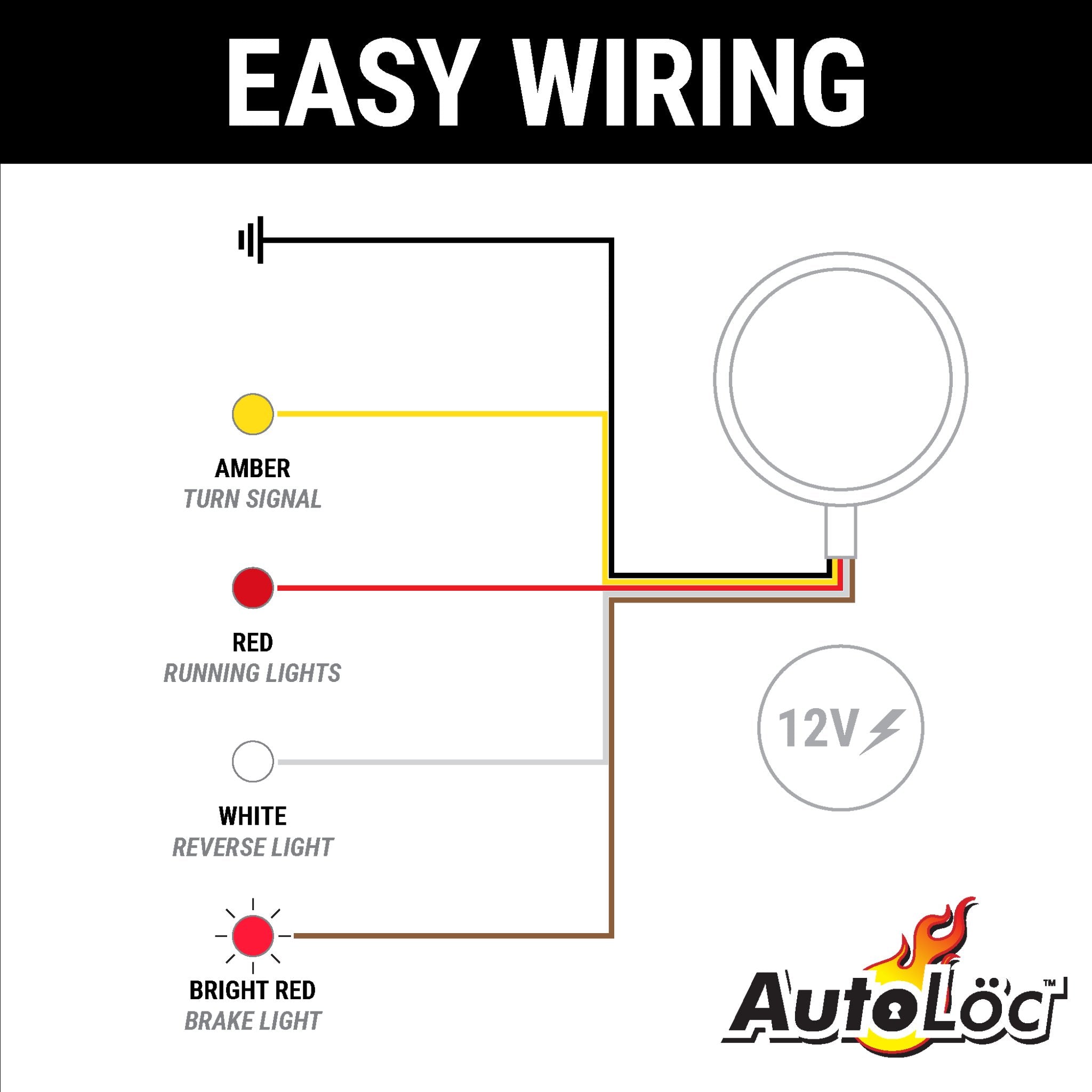 Pro’s Pick/Aftermarket LED Pair Bed Roll Taillight 4 Color - Drive Brake Turn Reverse