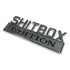 Chrome Metal Shitbox Edition Fender Emblem Badge Car Truck Auto Tailgate Trunk