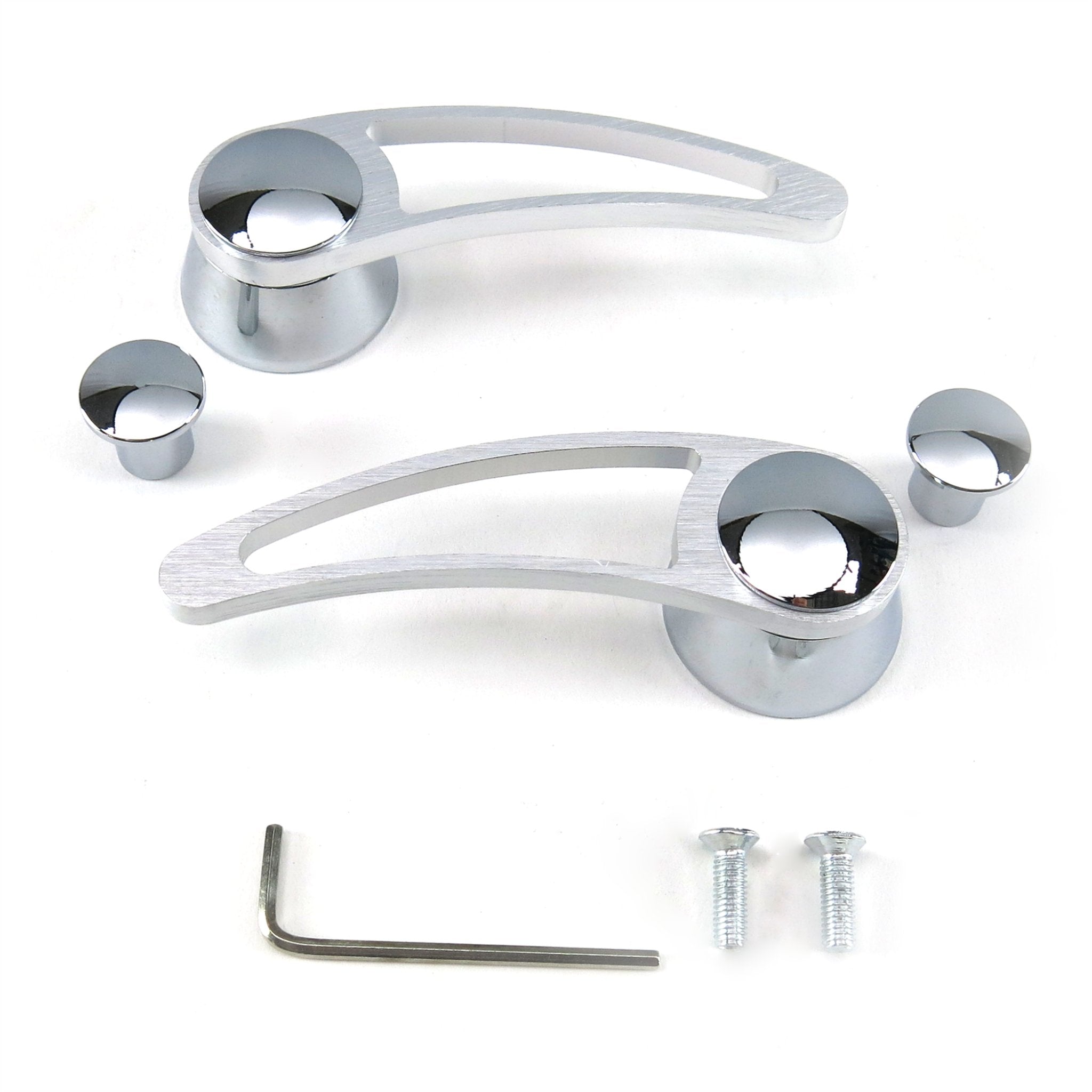 Billet Aluminum Interior Car Door or Window Crank Handle Lever Set Optional Knob