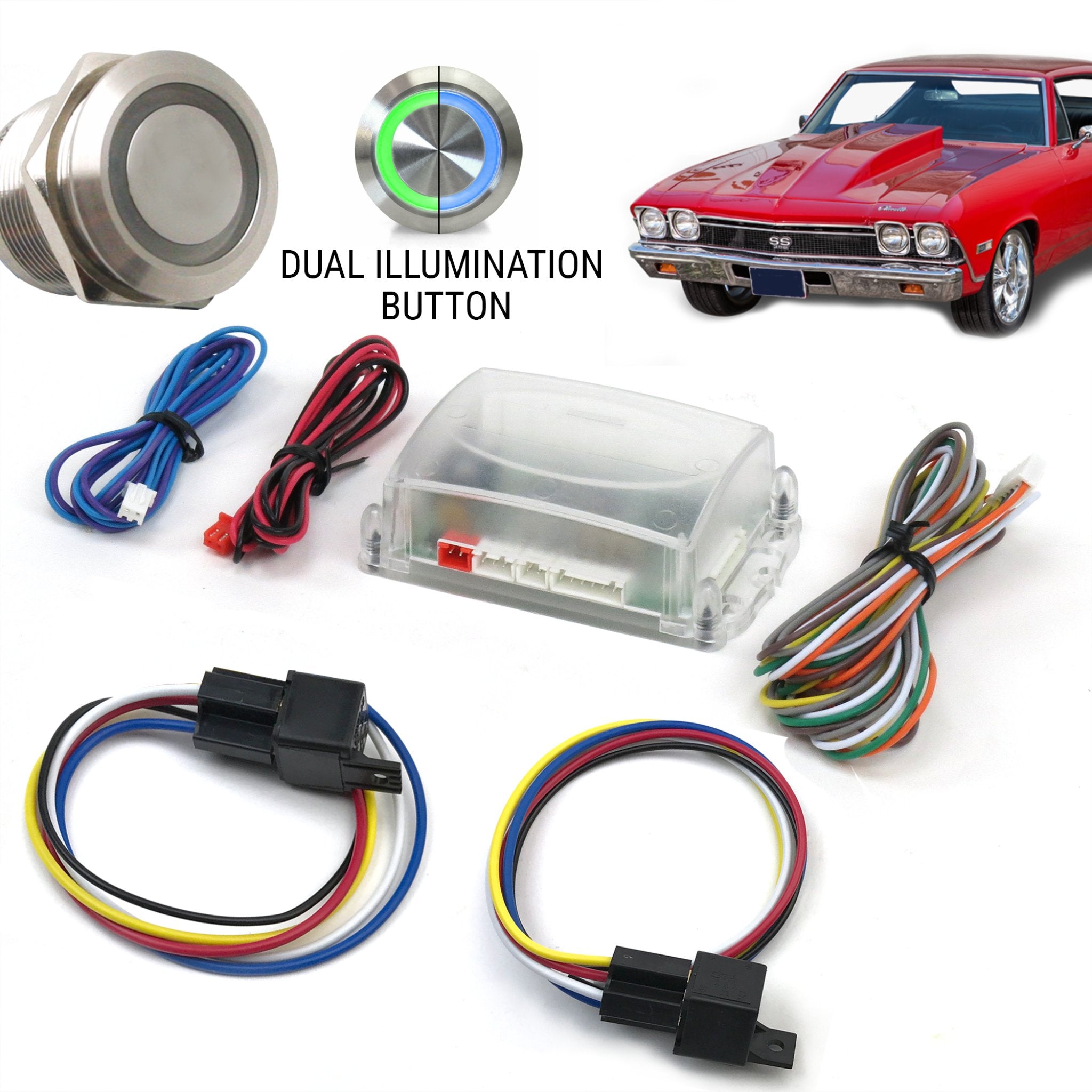 1972-1975 Alfa Romeo Montreal12V High Low Beam Dash Headlight Controller Switch Button Indicator Light, Montreal