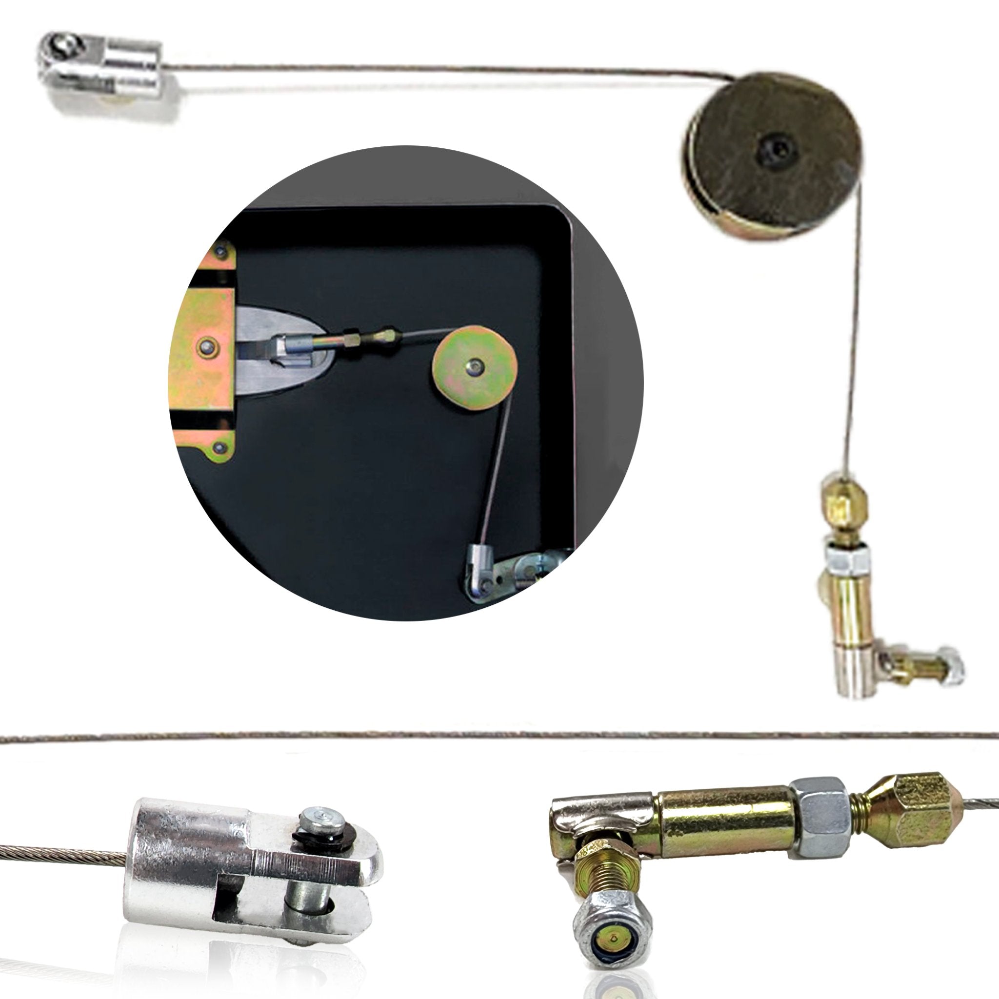 2005-2011 Mercedes SLK Shaved Door Handle Latch Solenoid Pulley Cable Stainless Steel Wire System Upgrade Kit , SLK200, SLK280, SLK350, SLK300, SLK55 AMG