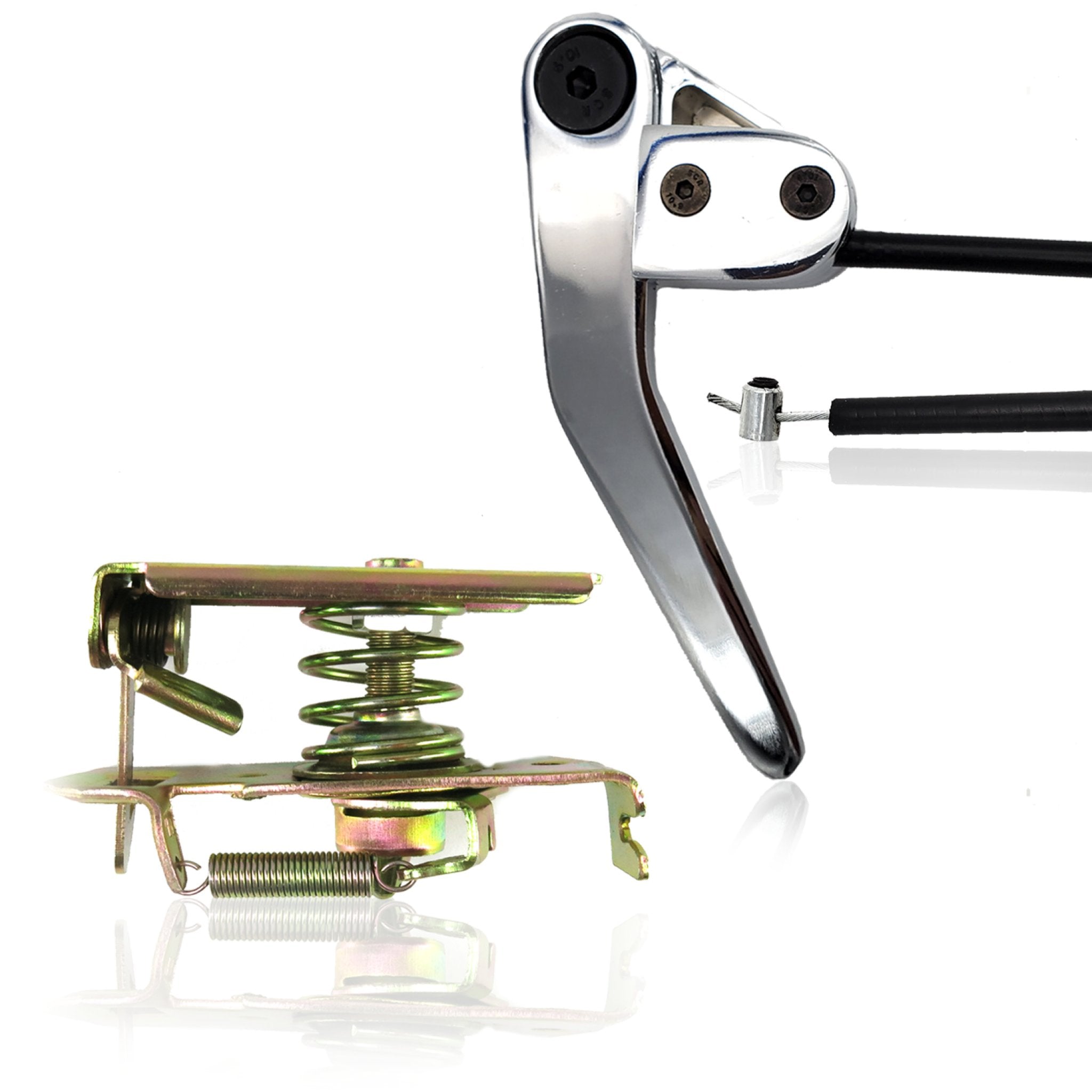 1977-1984 Buick Electra Hood Trunk Latch with Manual Billet Aluminum Pull Lever Release Upgrade Kit , 225, Park Avenue, Limited, Estate Wagon, Electra