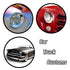 1942-1948 Pontiac Torpedo Series 29 Recessed Frenched Headlight Conversion Kit Set 7" Bucket Trim Ring Bezel