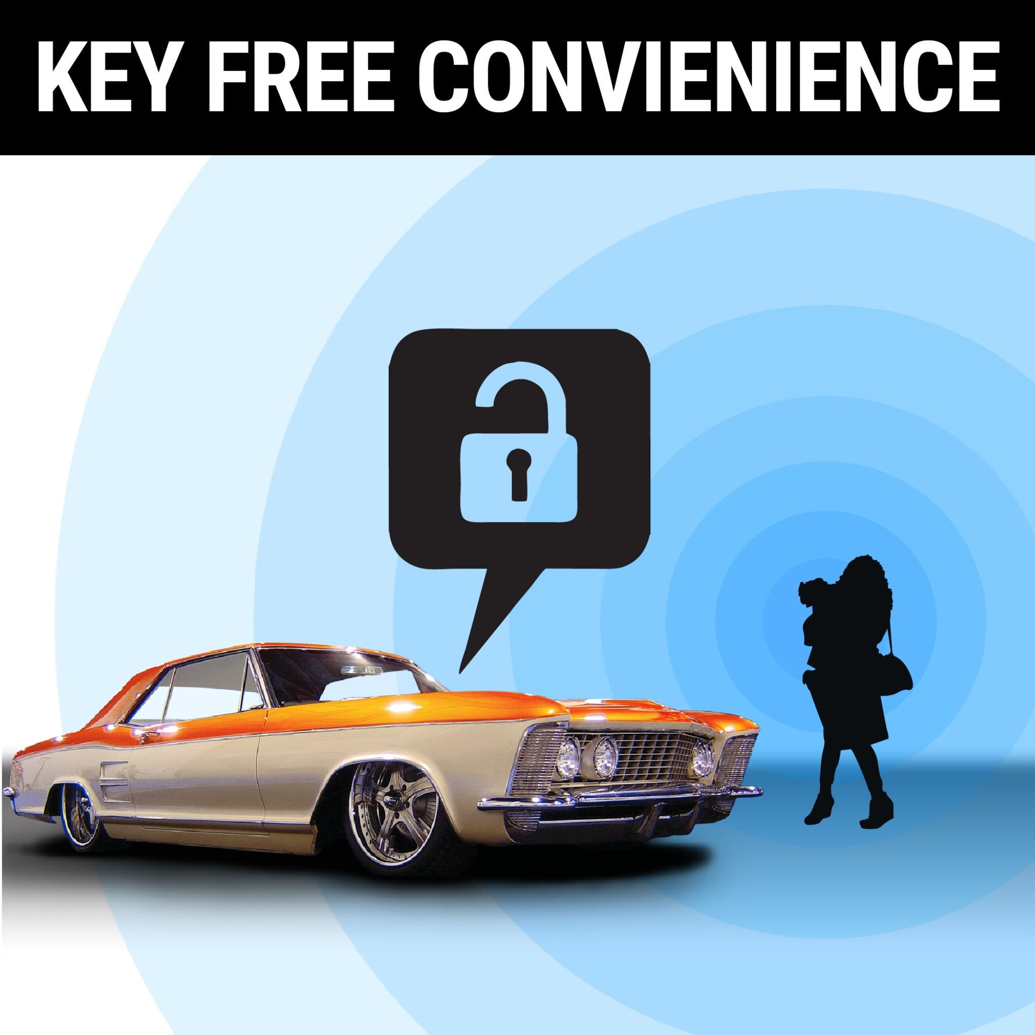 1931-1936 Lincoln Brunn Hands Free RFID Key FOB Vehicle Immobilizer Security Car Truck Anti-Theft System