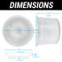 1942-1948 Pontiac Torpedo Series 29 Recessed Frenched Headlight Conversion Kit Set 7" Bucket Trim Ring Bezel