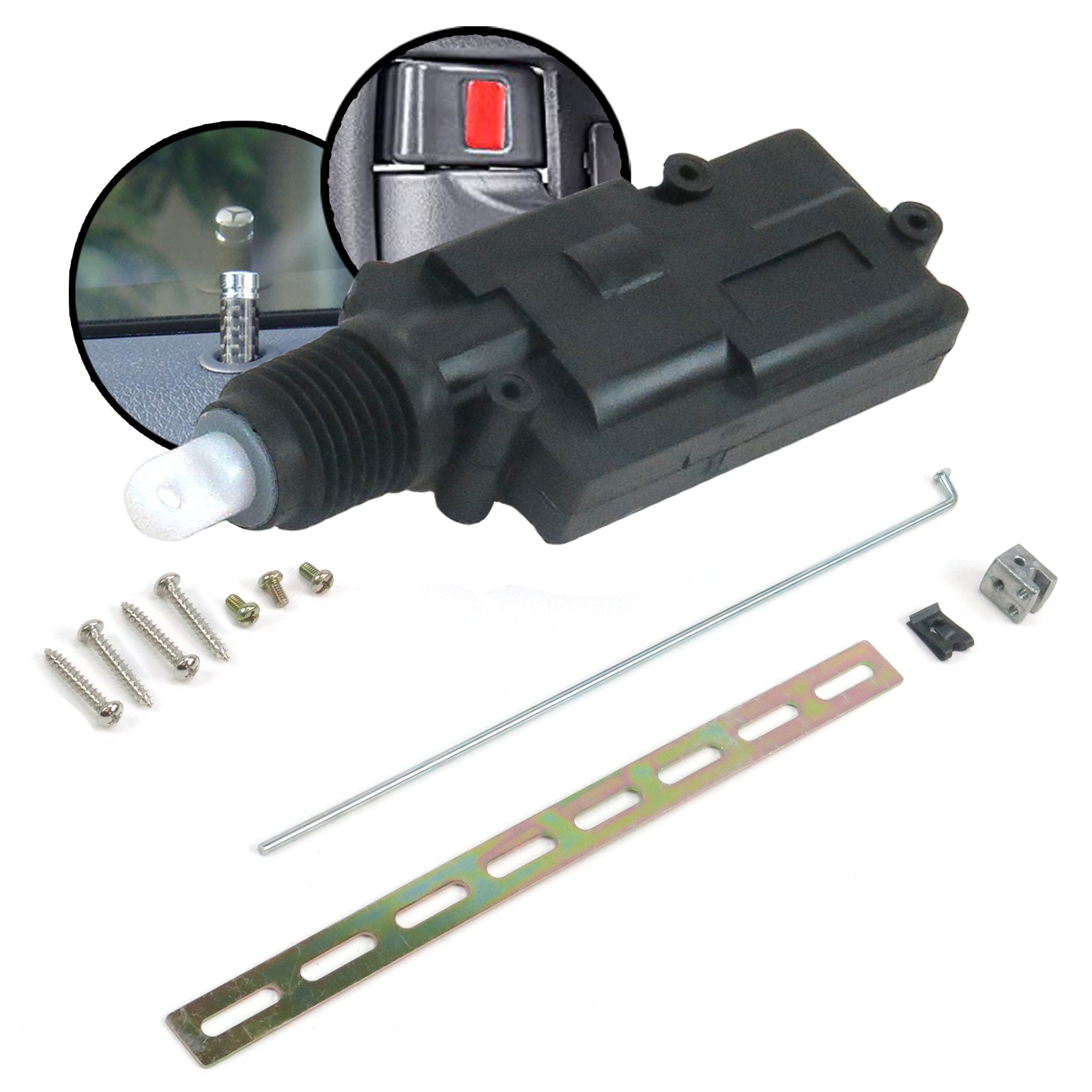 1977-1984 Cadillac Coupe de Ville Compact 13 Lbs Heavy Duty 2 Wire Power Door Lock Actuator Upgrade Slim Fit 12V Motor , d'Elegance, Cabriolet, Phaeton, DeVille