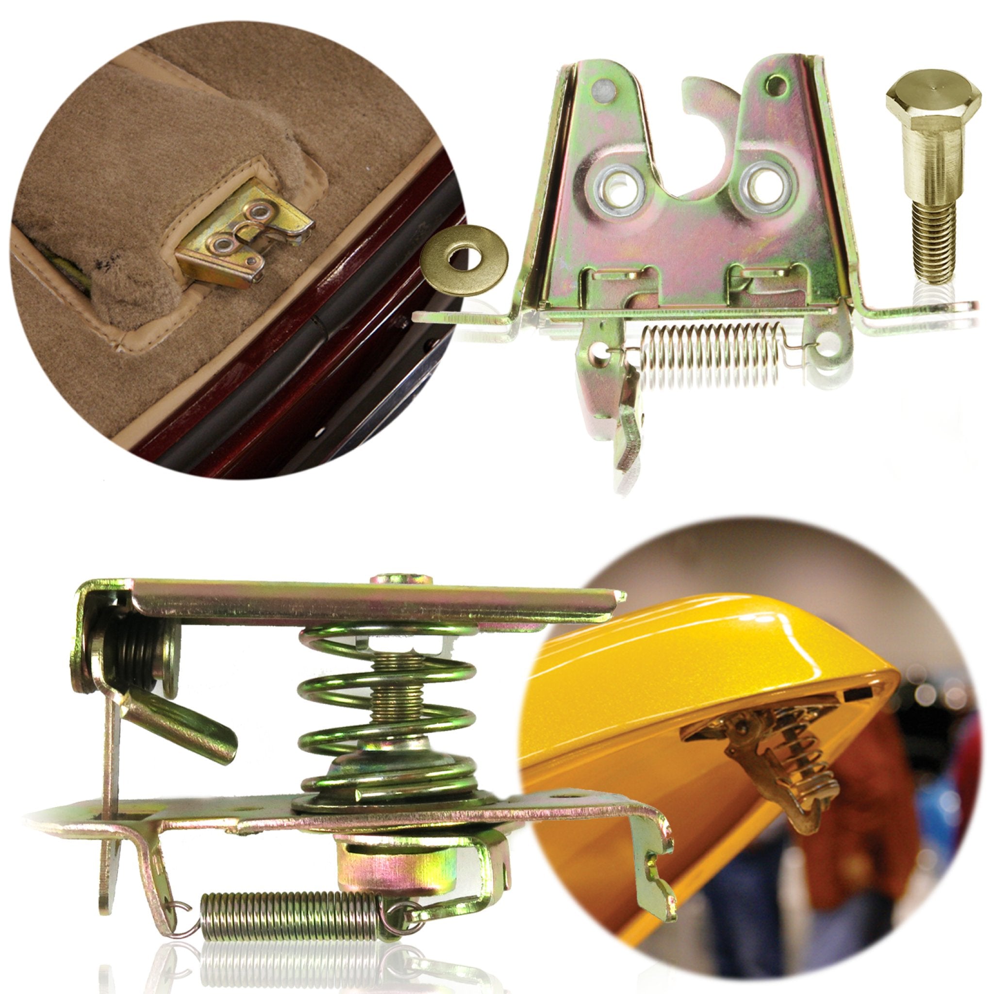 1931-1934 Tatra 54 Heavy Duty Large Slimline Bear Claw Trunk and Hood Latch Assembly Upgrade Kit