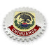 Chrome Car Truck Chihuahua Mexico Grill Badge Emblem Flag Red  Banner Medallion