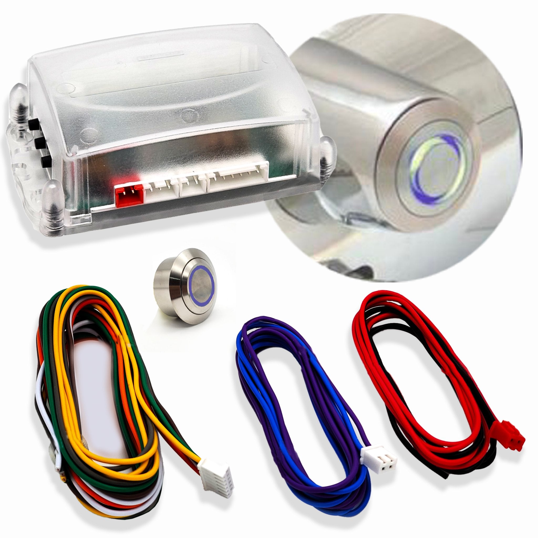2006-2011 Chevrolet HHR GM Key Ignition to Push Button Start 12V Conversion Kit Direct Fit Column Insert , LT, Edicion Especial, Panel, LS, Comfort, SS, Elegance