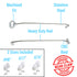 2016-2020 Honda BR-V Stainless Steel Door Prop Open Rods Set Holds Latch Interior Display Car Shows