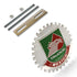 Insignia cromada para parrilla de coche y camión, emblema de Metal de Truckin México, medallón de bandera