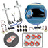 Kit de ventana eléctrica de vidrio plano de 2 puertas con 3 interruptores de aluminio Billet serie Daytona