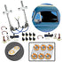 Kit de ventana eléctrica de vidrio plano de 2 puertas con 3 interruptores de aluminio Billet serie Daytona