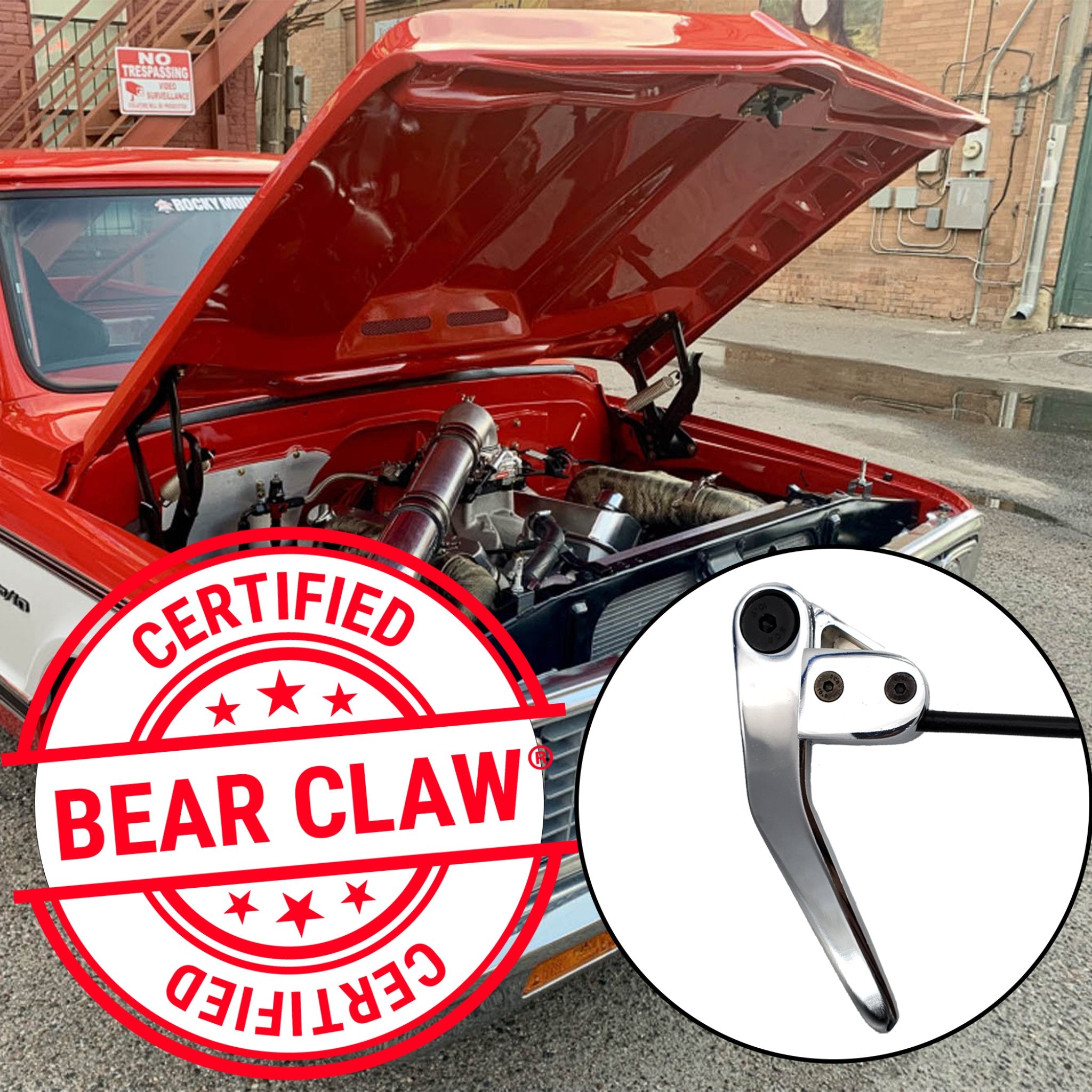 1977-1984 Buick Electra Hood Trunk Latch with Manual Billet Aluminum Pull Lever Release Upgrade Kit , 225, Park Avenue, Limited, Estate Wagon, Electra