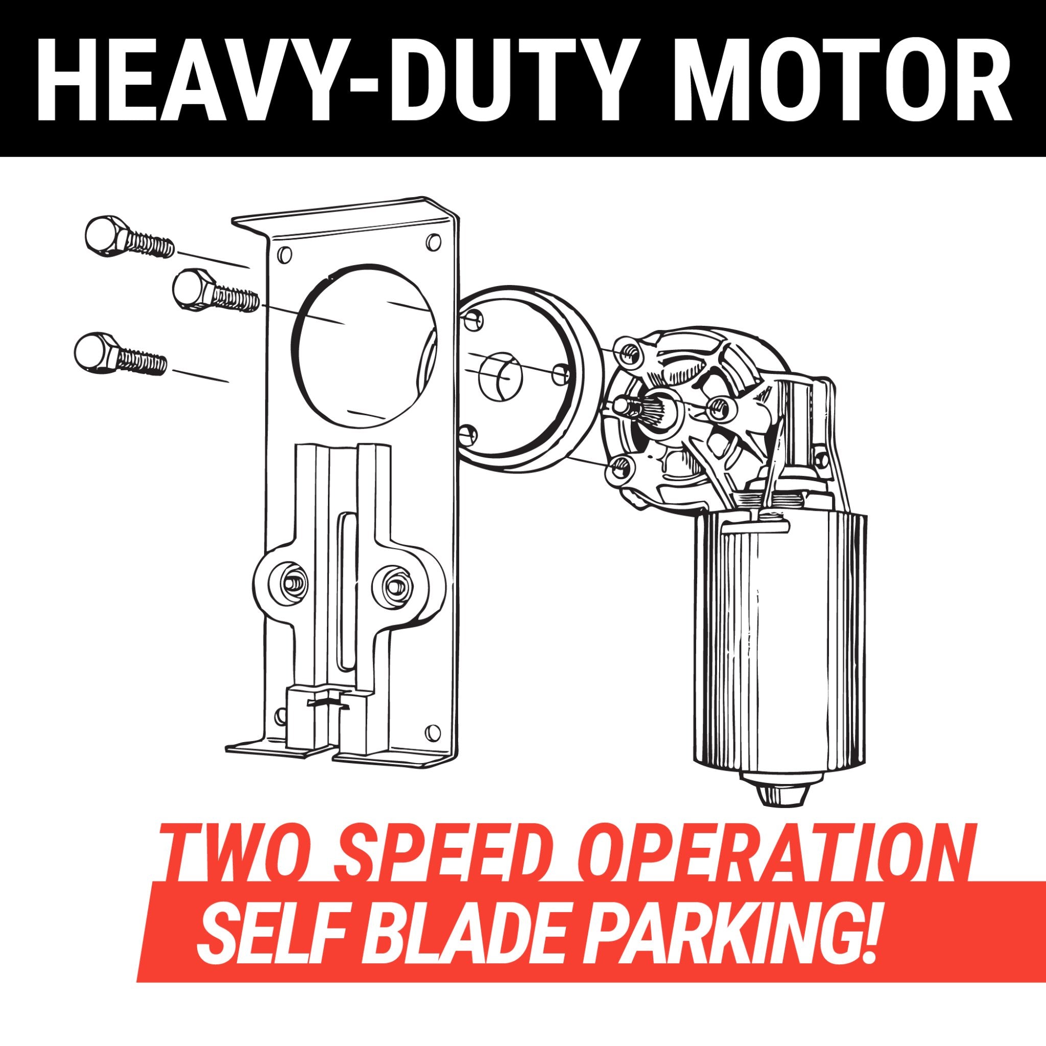 2023-Present Toyota bZ4X Adjustable 3 Position Power Windshield Dual Wiper Kit w/ Switch & Harness