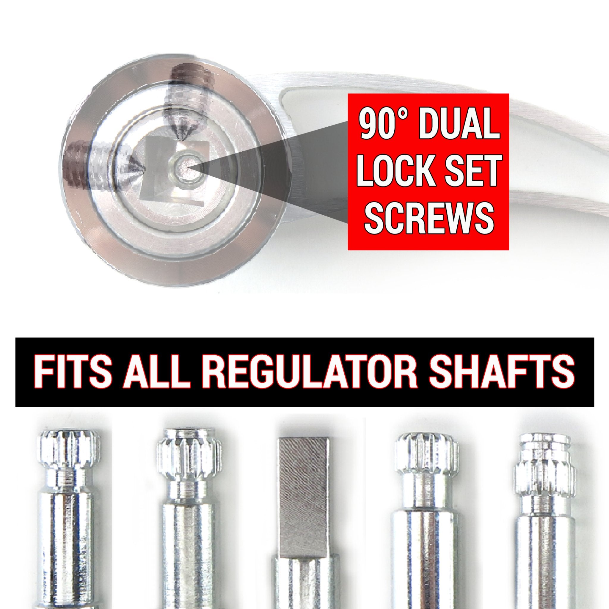 1947-1955 Mercedes Type 170V 12V Power Window Billet Crank Switch & Flame Lever Handles Kit