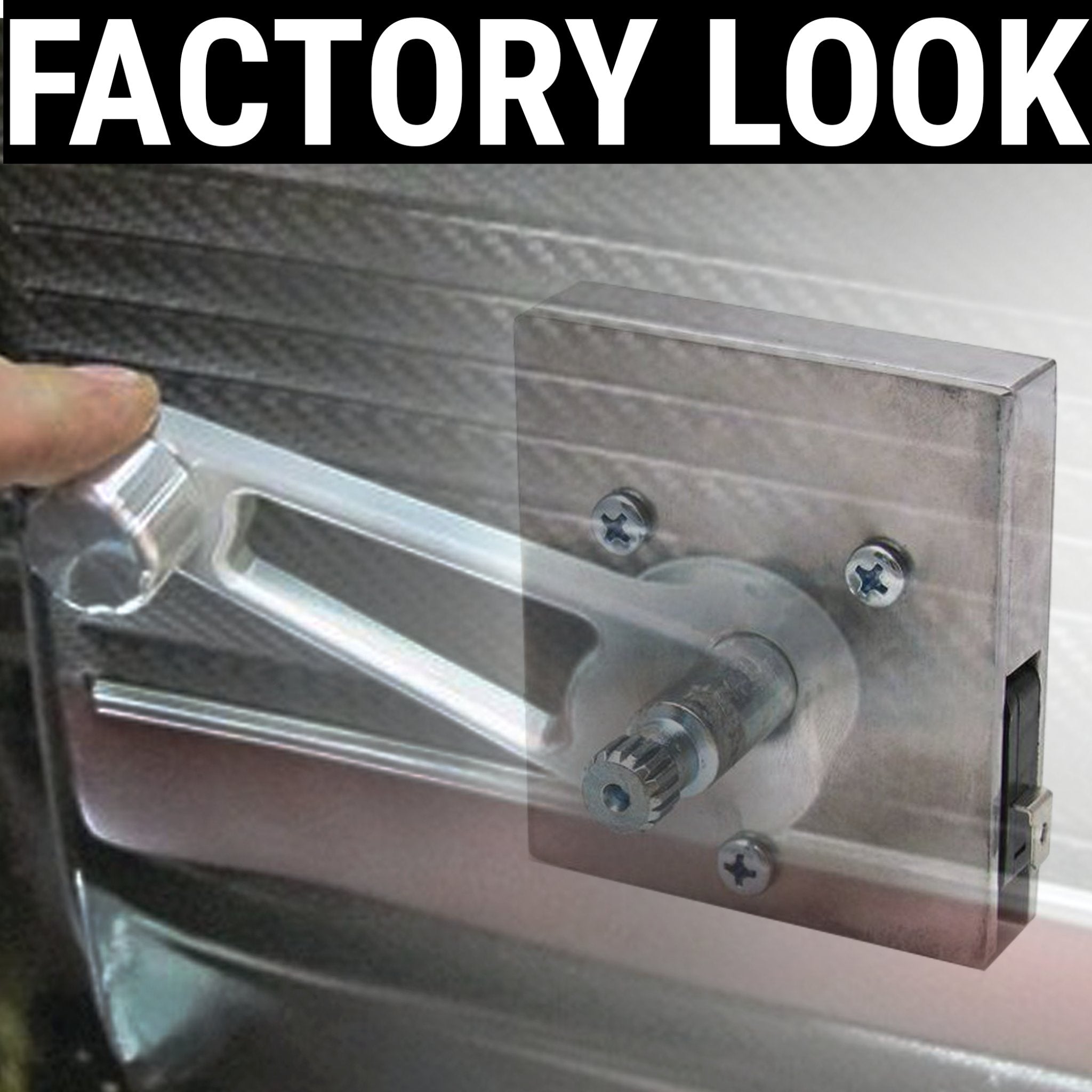 1947-1948 Toyota AC 12V Power Window Billet Crank Switch & Flame Lever Handles Kit